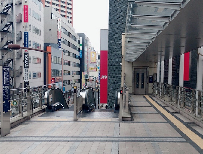 京王八王子駅からJR八王子駅まで