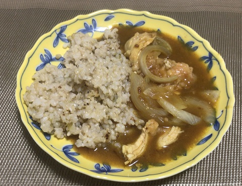 ケンタッキー カレーライスにアレンジ