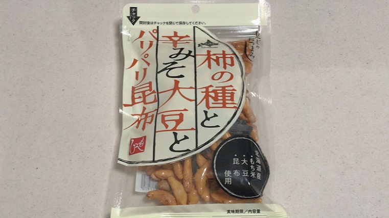 カルディ 柿の種と辛みそ大豆とパリパリ昆布