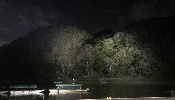 夜の嵐山