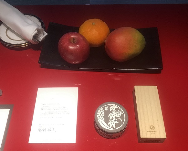 翠嵐ラグジュアリーコレクションホテル京都のウエルカムスイーツとお着き菓子