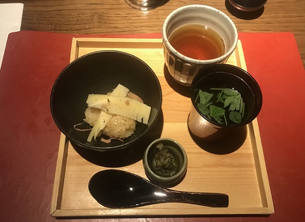 京 翠嵐のご飯香の物