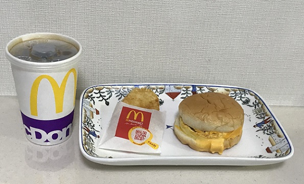 ベーコンエッグマックサンドセット