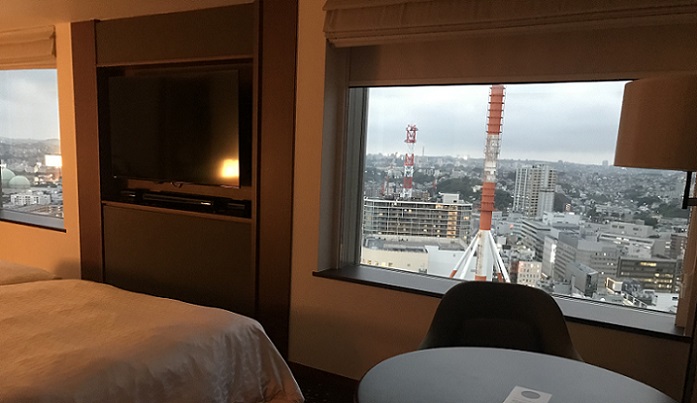 横浜ベイシェラトンホテル＆タワーズの客室からの景色