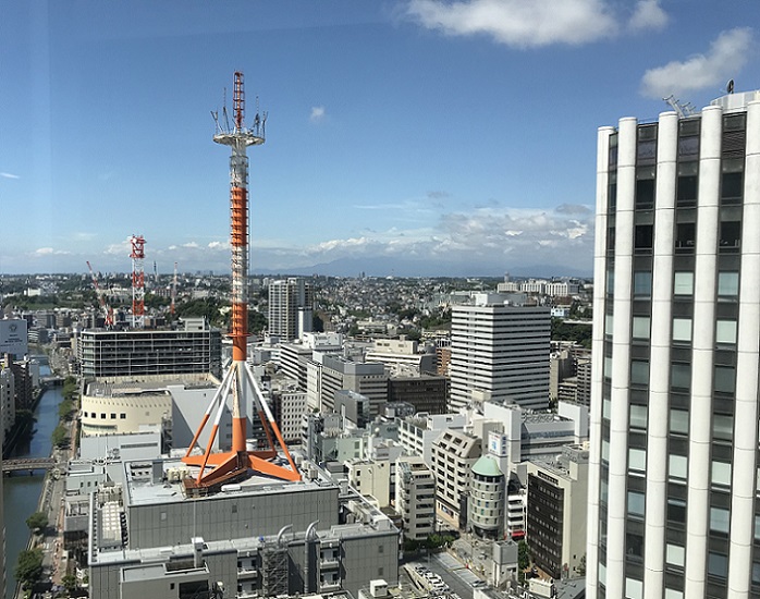 横浜ベイシェラトンホテル＆タワーズの客室からの景色