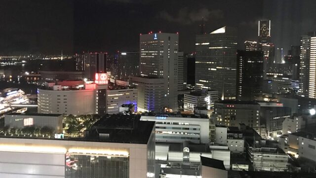 横浜ベイシェラトンホテル＆タワーズの夜景