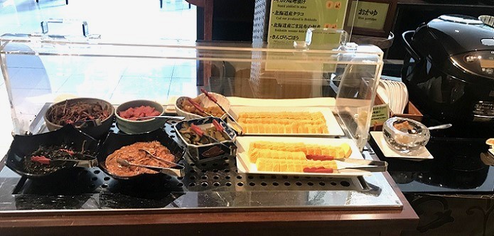 京王プラザホテル札幌の朝食ビュッフェの和食総菜
