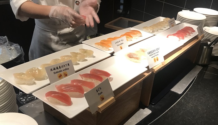 京王プラザホテル札幌の朝食ビュッフェの海鮮