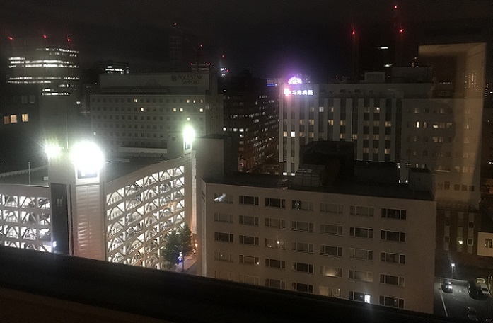 京王プラザホテル札幌の部屋からの夜景