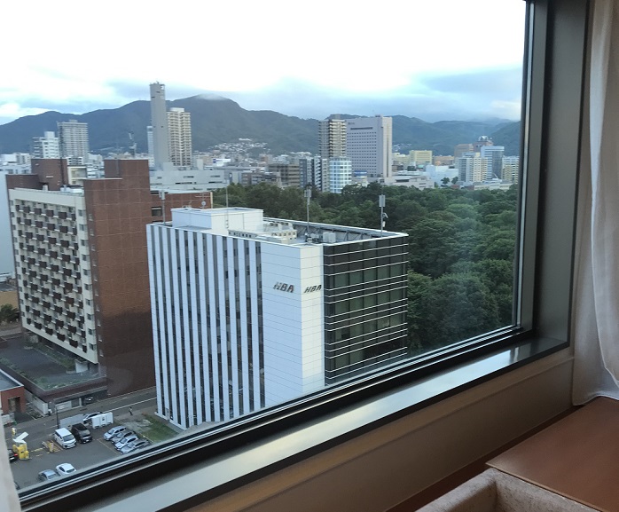 京王プラザホテル札幌の部屋からの眺望