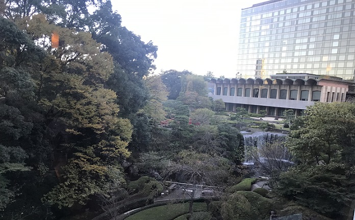 ホテルニューオータニ東京 のなだ万からの景色
