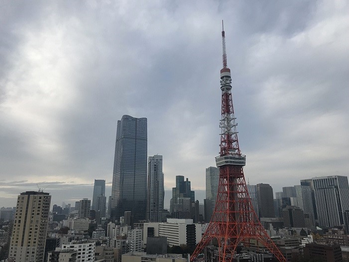 ザ・プリンスパークタワー東京のベランダからの景色
