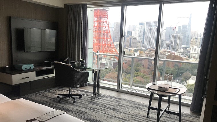 ザ・プリンスパークタワー東京からの東京タワー