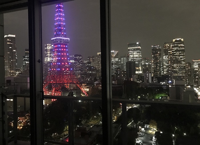 ザ・プリンスパークタワー東京 ツインルームからの夜景
