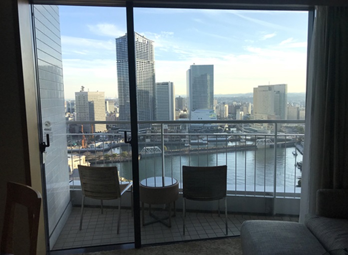 横浜ベイホテル東急のパークビューからの眺望