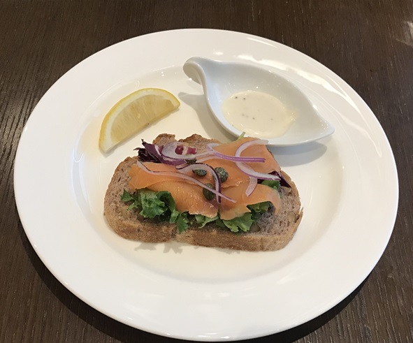 JWマリオットホテル奈良の朝食のサンドイッチ