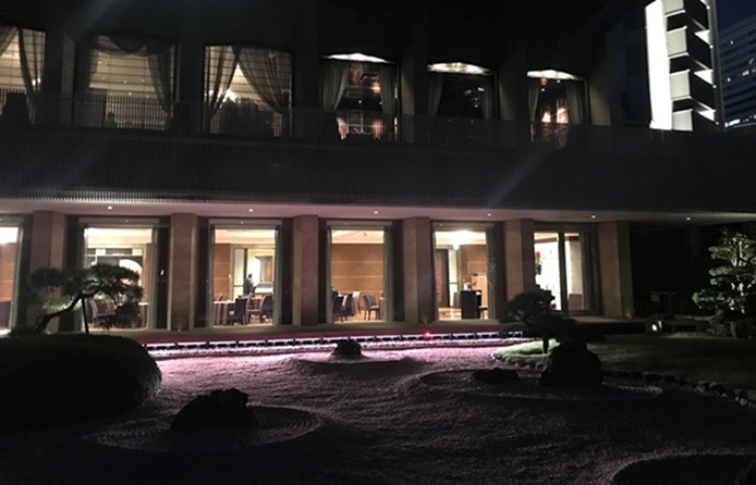 ホテルニューオータニ東京 日本庭園のライトアップ