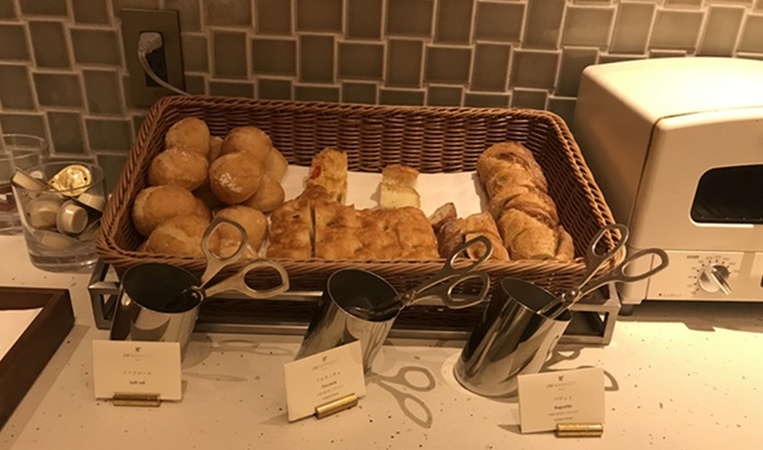 JWマリオットホテル奈良 エグゼクティブラウンジのパン