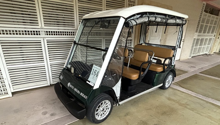シギラミラージュ プールヴィラプレミア1階客室専用の移動用カート