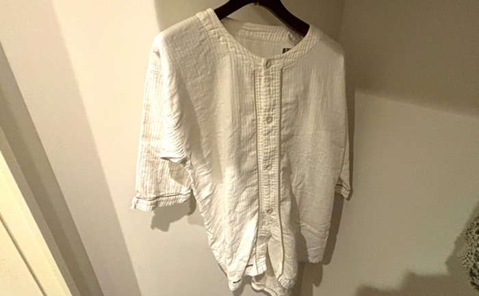 シギラミラージュ プールヴィラプレミアのパジャマ。肌触りの良いワッフル生地の上下セパレート